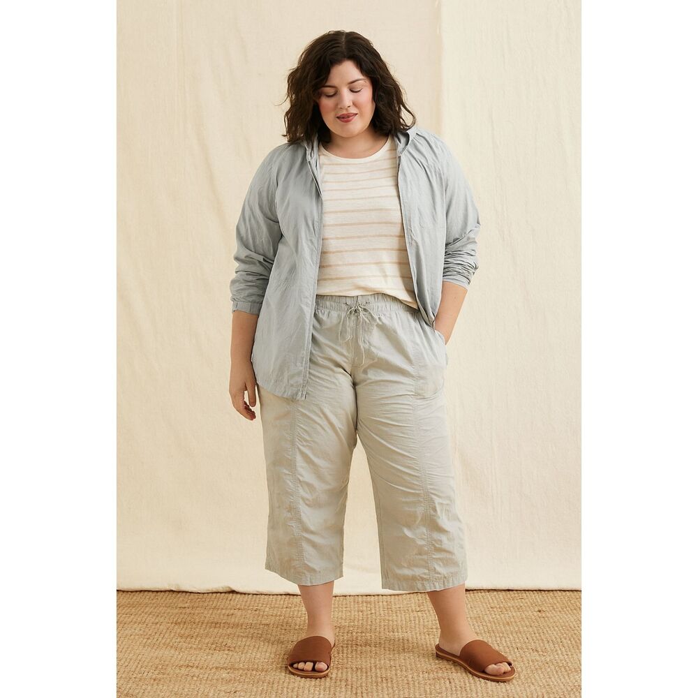 PILCRO Gray Wide Leg Parachute Dance Pants Trousers   Women's Plus Size 1X
